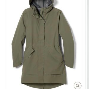 REI Womens Pike Street Trench Rain Coat - Sz XL